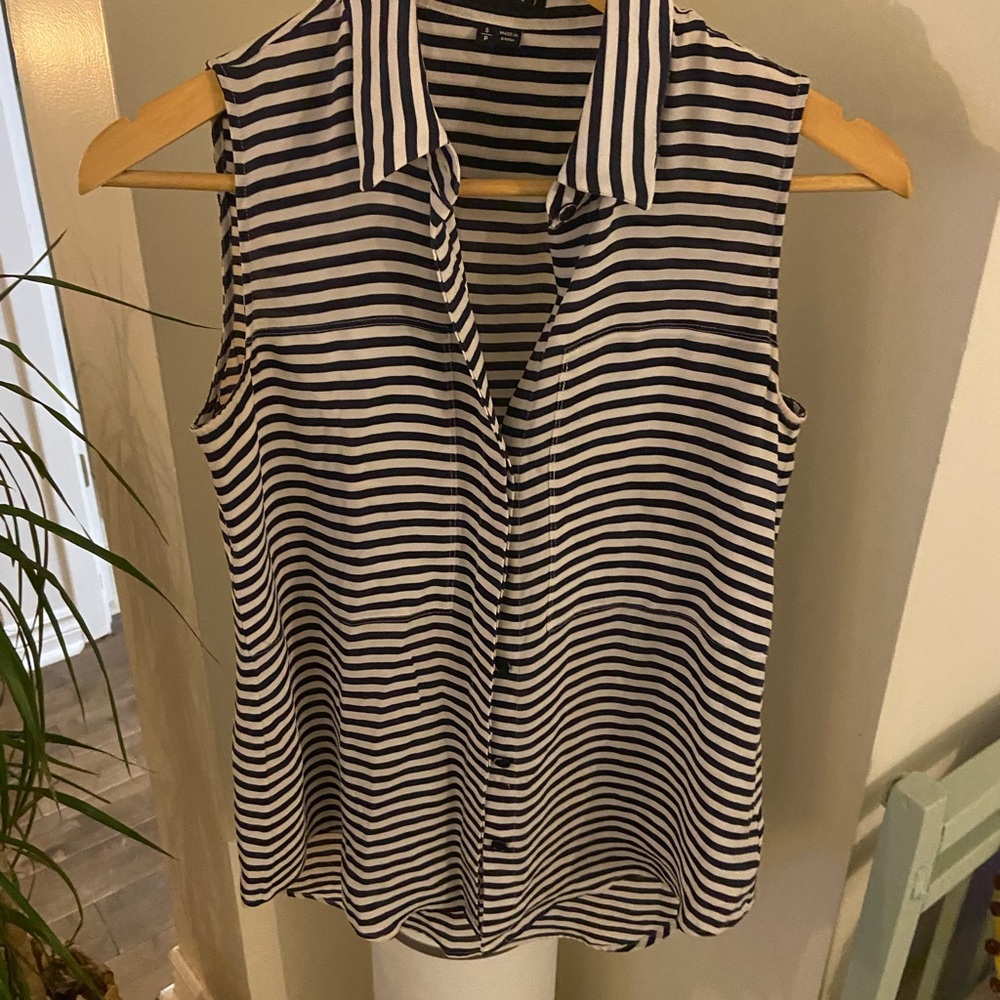 Striped Sleeveless Top